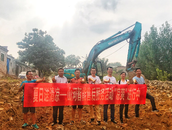 到了市场一线才知道,山河挖机客户都是铁杆粉丝